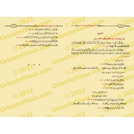 Explication des Trois aspects de la Balâghah: al-ma'ânî, al-bayân et al-badî'/زهر الربيع في المعاني والبيان والبديع