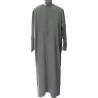 Qamis Ikaf manche longue Gris 