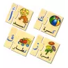 Coffret de 28 puzzles des lettres arabes en bois