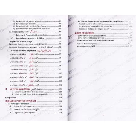 Le verbe: Morphologie, Conjugaison et Syntaxe - 7500 verbes arabes 