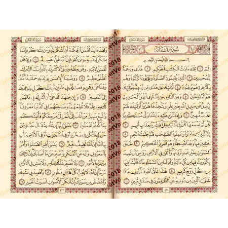 Le Saint Coran [Hafs - Couverture Rigide]/[القرآن الكريم [رواية حفص - مجلد