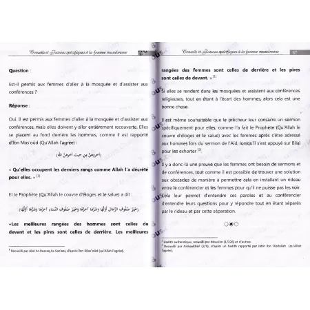 Conseils et Fatwas spécifiques à la Femme Musulmane