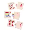 Coffret de 10 puzzles des chiffres arabes en bois