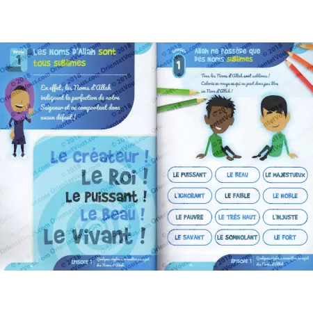 Il était une fois... Les Noms d’Allah (Manuel d’activités du Programme d’Apprentissage des Noms d’Allah)