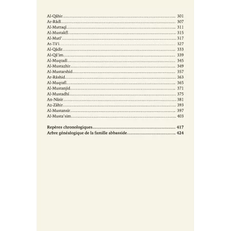 Histoire des califes abbassides