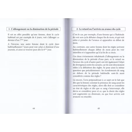Le Guide des Sangs Féminins [Français-Arabe]