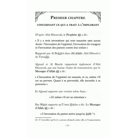 Les causes de l'exaucement des invocations