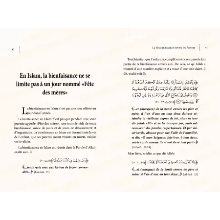 La reconnaissance envers les parents