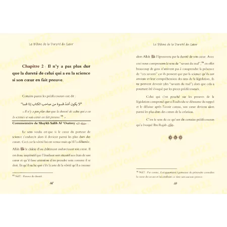 Le Blâme de la Dureté du Cœur