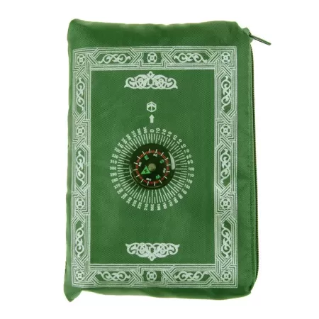 Tapis de prière de poche avec boussole et poids intégrés