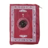 Tapis de prière de poche avec boussole et poids intégrés