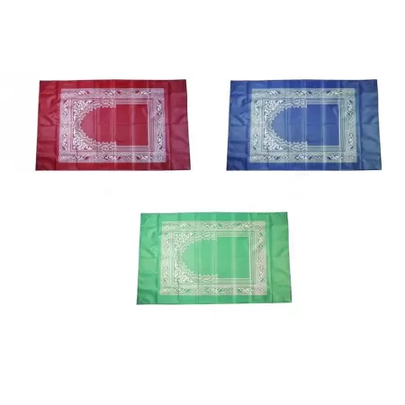 Tapis de prière de poche avec boussole et poids intégrés
