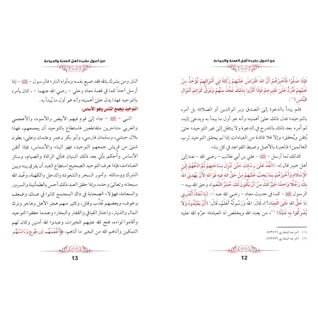 Fondements de la croyance des partisans de la Sunnah et du consensus [Edition Saoudienne]/من أصول عقيدة أهل السنة والجماعة [طبعة