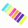 Languettes adhésives transparentes multicolores avec dévidoir