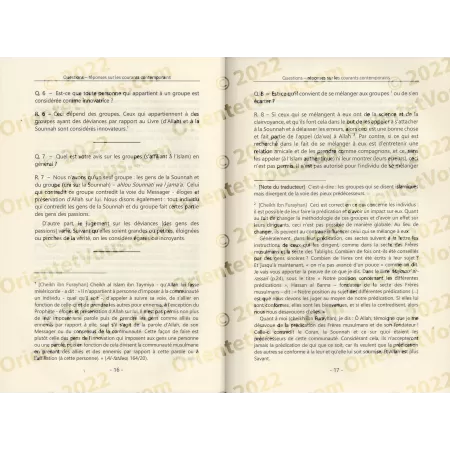 Questions / Réponses sur les courants contemporains