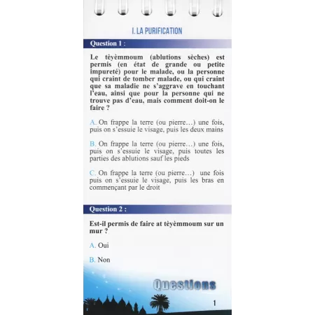 Mouslim Quizz Pocket : Questions-Réponses sur la Prière (français & arabe vocalisé)