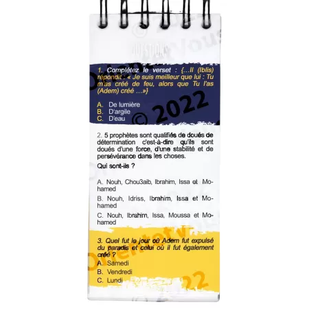 Mouslim Quizz Pocket : 101 Questions-Réponses sur les Prophètes