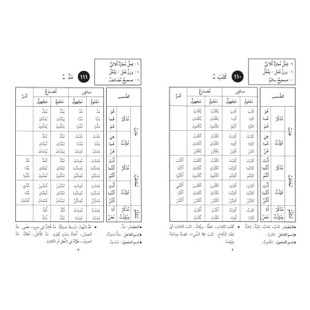 Dictionnaire de poche des conjugaison des verbes arabes/قاموس الجيب في تصريف الأفعال