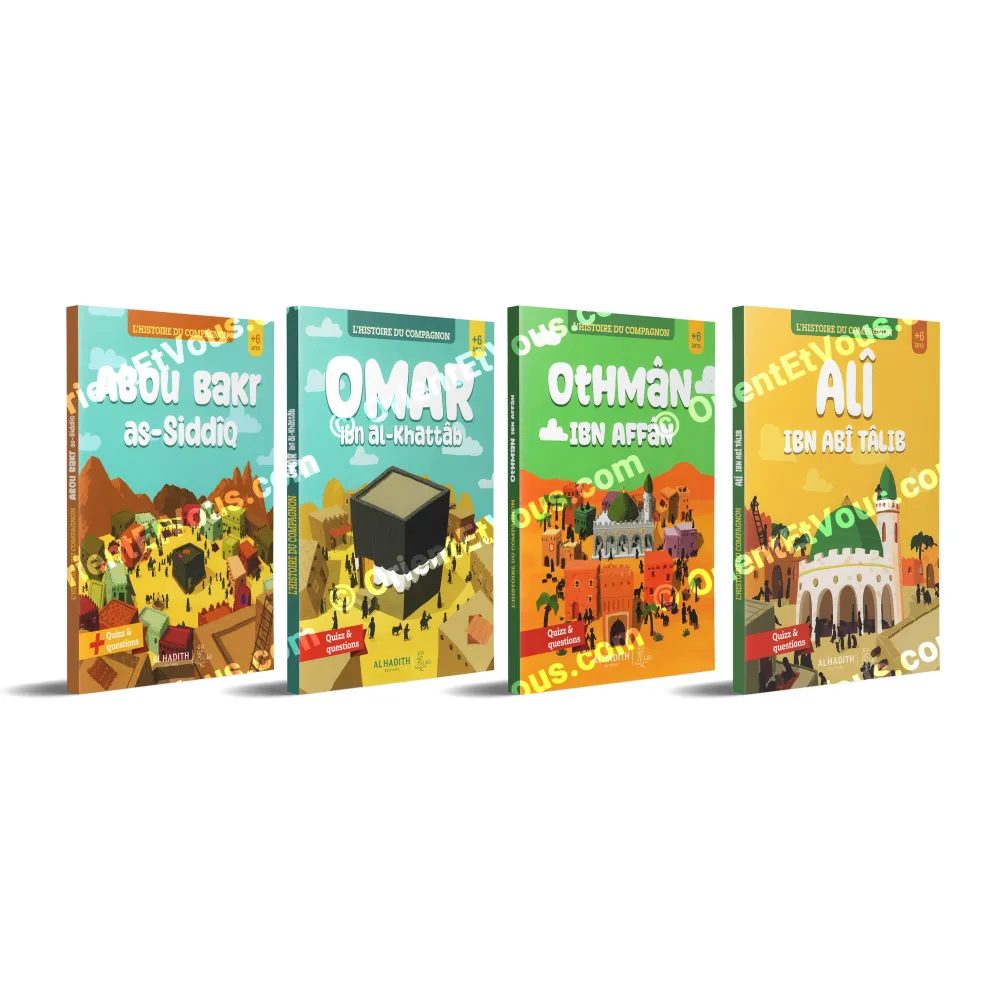 Pack histoire compagnons enfants – 4 livres Les Califes pour enfants dès 6 ans, apprentissage ludique et éducatif