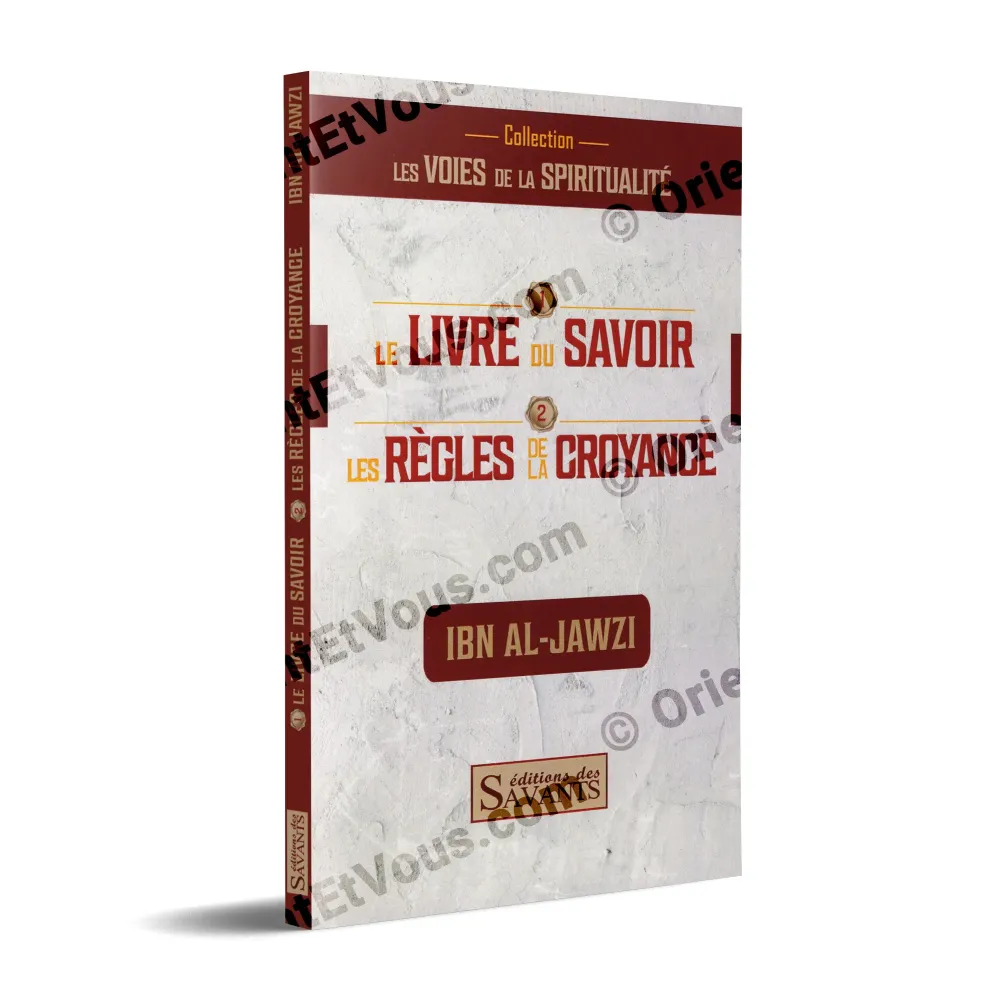 Cover of the book The Book of Knowledge & The Rules of Belief by Ibn al-Jawzī – French Islamic book