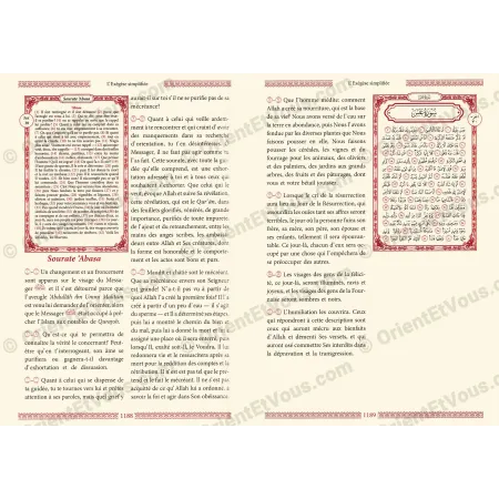 L’Exégèse Simplifiée du Coran – Tafsîr clair et concis