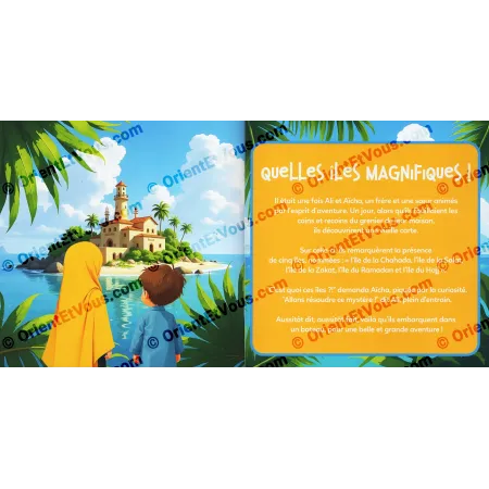 The Island of Islam’s Pillars: The Shahada – French book for kids