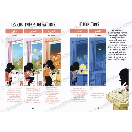 Mini guide illustré : la Salat et les Ablutions – Fille