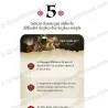 Companion Quest [French] card with five difficulty clues