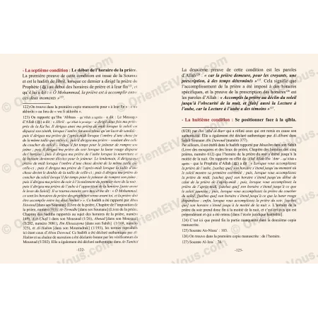 Pages intérieures du commentaire d’Ibn Bâz sur les conditions et piliers de la prière – conditions prière Ibn Bâz