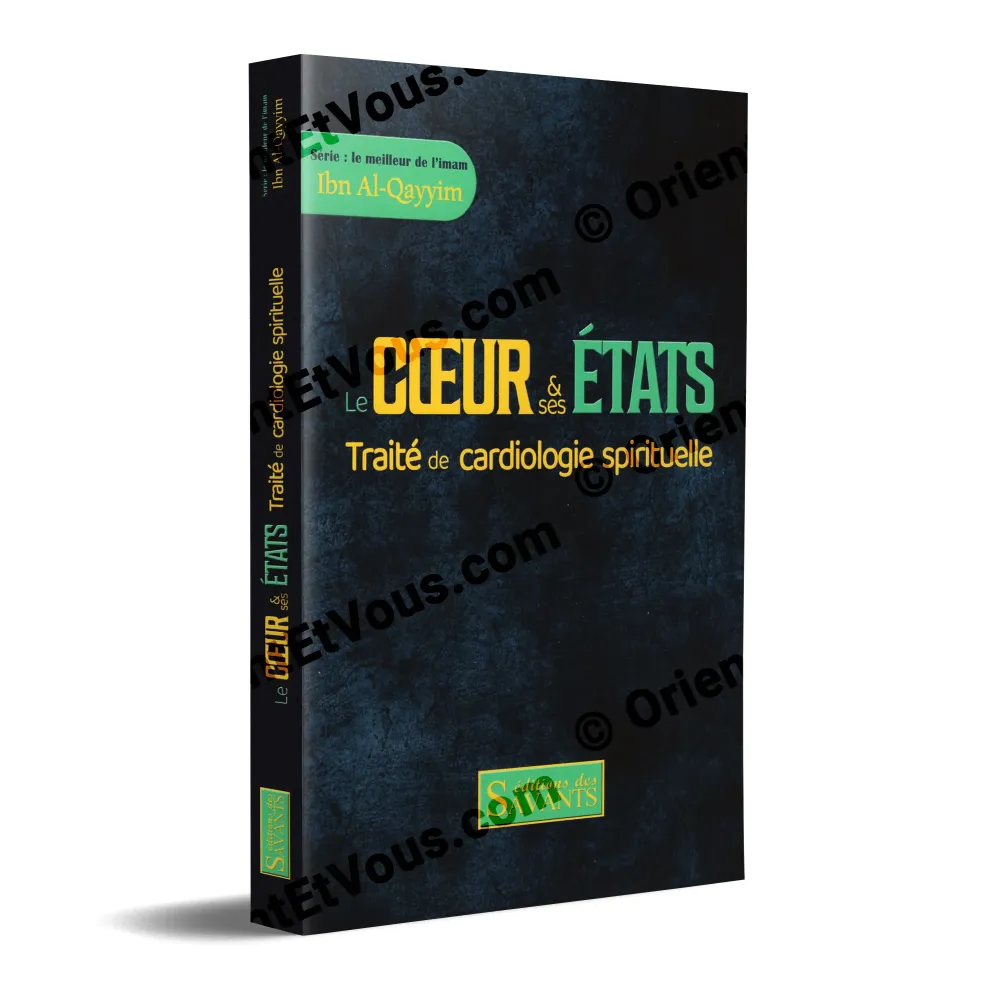 3D cover of “The Heart and Its States” by Ibn al-Qayyim [French], about heart diseases and spiritual cardiology