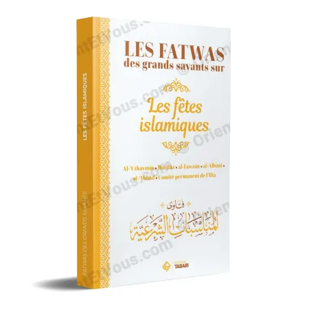 3D cover of the book Fatwas of the great scholars on Islamic festivals, Tabari edition, fatwas great scholars festivals