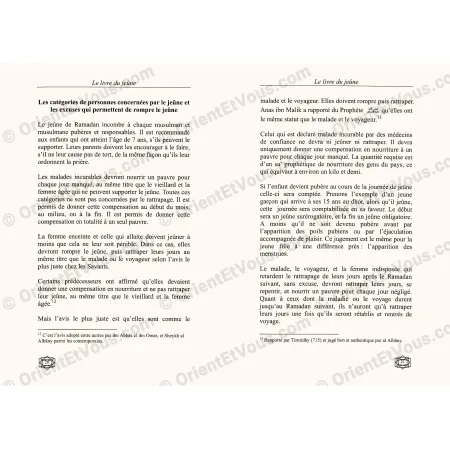 Interior pages of Shaykh Ibn Baz’s Book of Fasting showing fasting rulings, Jurisprudential Ibn Baz Fasting