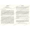 Pages intérieures du livre “Leçons du Coran et de la Sunna authentique”, aperçu d’une leçon avec texte arabe et français