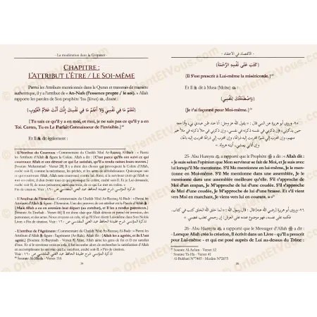صفحتان داخليتان من كتاب الاقتصاد في الاعتقاد تعرضان شرحاً، تعكسان الاقتصاد الاعتقاد الغني المقدسي [فرنسي]