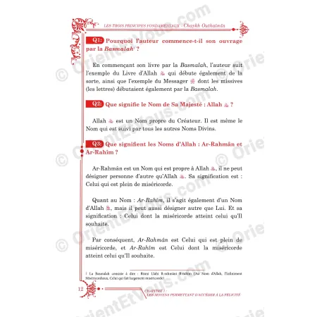 Page de questions et réponses du livre Les Trois Principes fondamentaux, trois principes questions réponses, méthode guidée