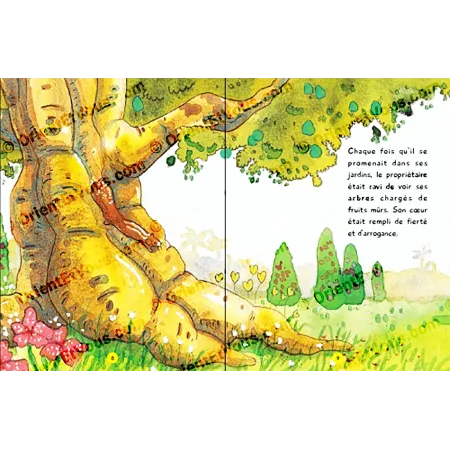 More stories from the Quran, illustrated inner pages of a French children’s book showing a Quran story scene