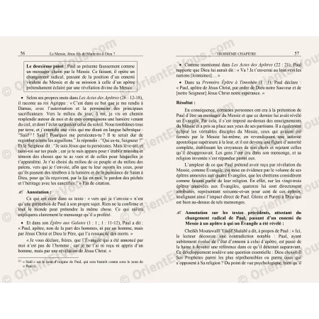 Inside pages of the book Le Messiah Jesus son of Mary is he God historical and scriptural analysis