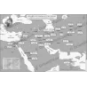 Carte geographique montrant les lieux de naissance des imams cites dans le livre