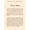 صفحة داخلية من كتاب باللغة الفرنسية تعرض قصة عن الامام احمد مع نص توضيحي