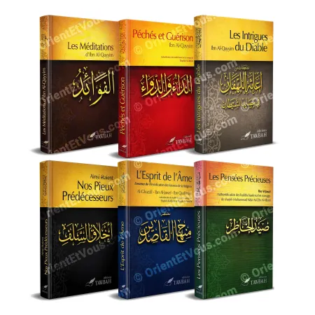 Covers of the Spirituality and Reform of the Heart Tawbah set, six French language books