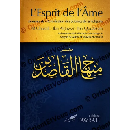Couverture du livre L’Esprit de l’Âme d’après Ibn Qudama éditions Tawbah en français