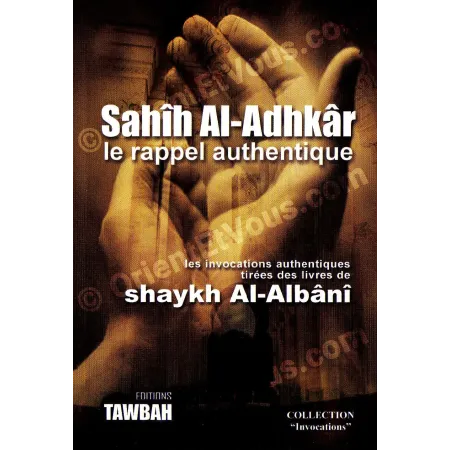 Back cover of Sahih Al Adhkar Tawbah edition description of the invocations collection