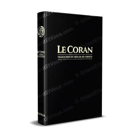 Front cover of The Quran translation of the meaning Tawbah French edition black hard cover