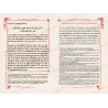 Pages intérieures du livre Les Six Fondements montrant un commentaire en français et texte arabe