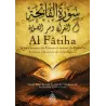 Front cover of the French book Al Fatiha Quintessence of the Quran and Secret of the Prayer with Arabic calligraphy