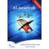 Couverture du livre Al-Jazariyah traduction et commentaire avec calligraphie arabe et illustration du Coran sur pupitre