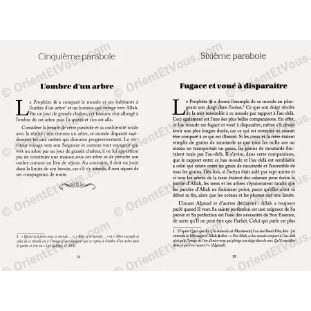 صفحات من داخل كتاب أمثلة تبين حقيقة الدنيا نماذج من الامثال والمحتوى الداخلي