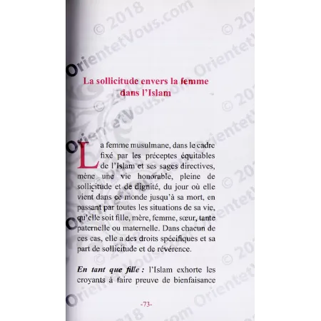 l'Islam et la dignité de la femme