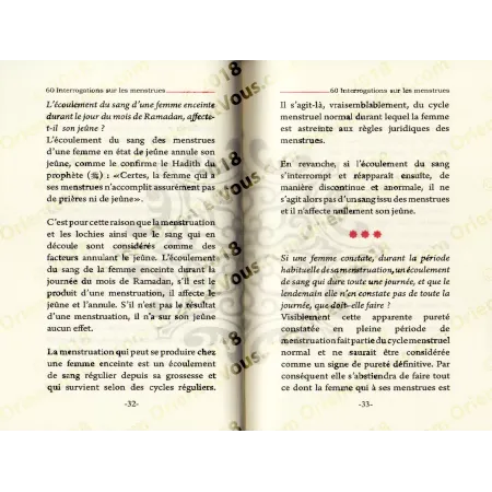 60 interrogations sur les menstrues