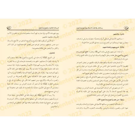 Deux écrits sur les troubles du Faux Messie et Gog et Magog/رسالتان في فتنة الدجال ويأجوج ومأجوج
